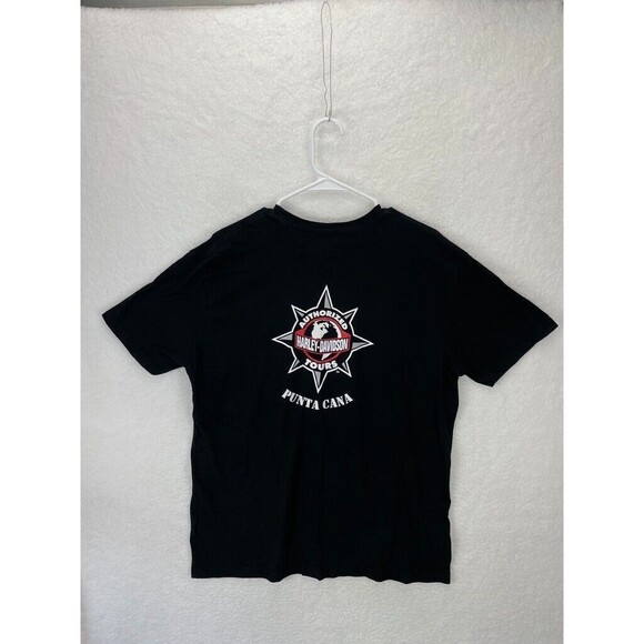 Harley Davidson Dominican Riders T-Shirt Men’s Black Punta Cana Graphic Size XL - Picture 6 of 6
